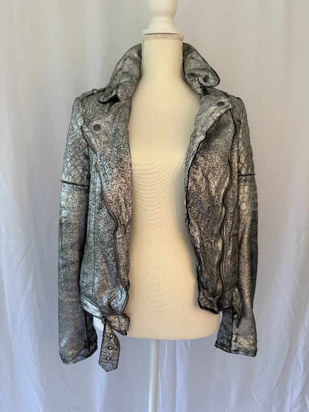 Silver Biker Jacket